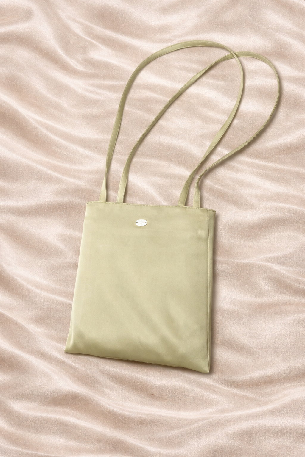 Satin shoulder bag