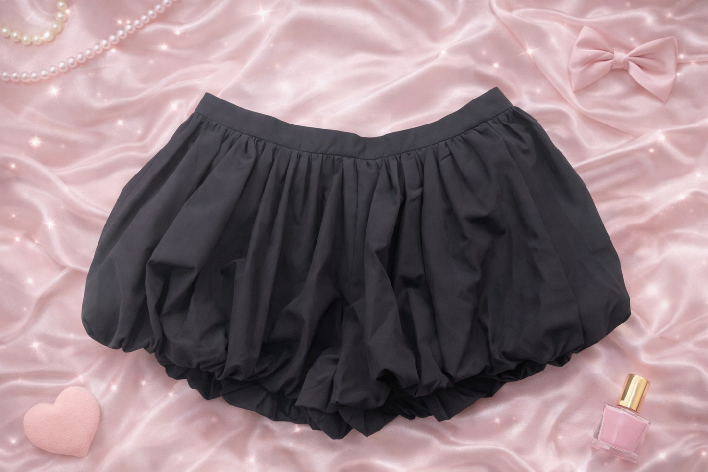 Black Ballon skort