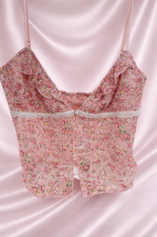 Pink rose top