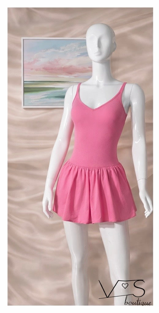 pink bubble dress