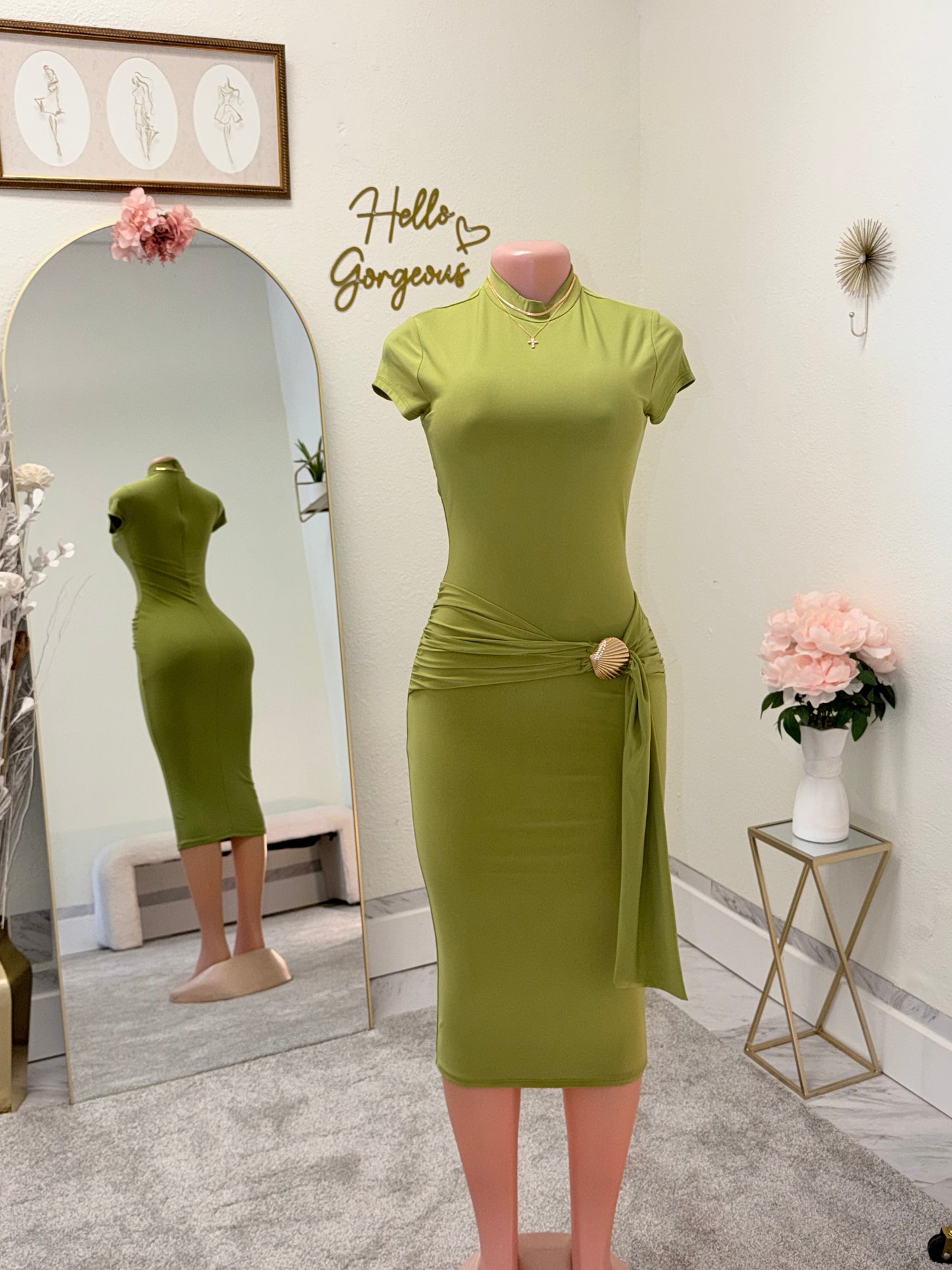 Green dress