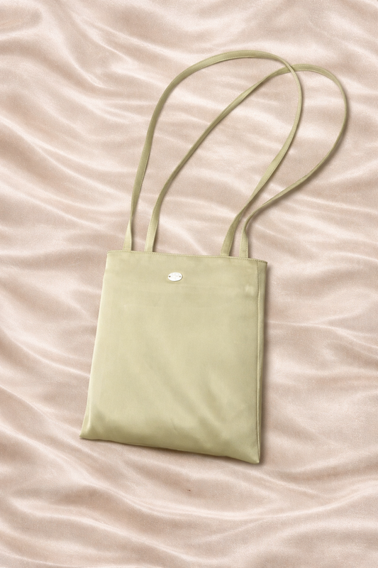Satin shoulder bag