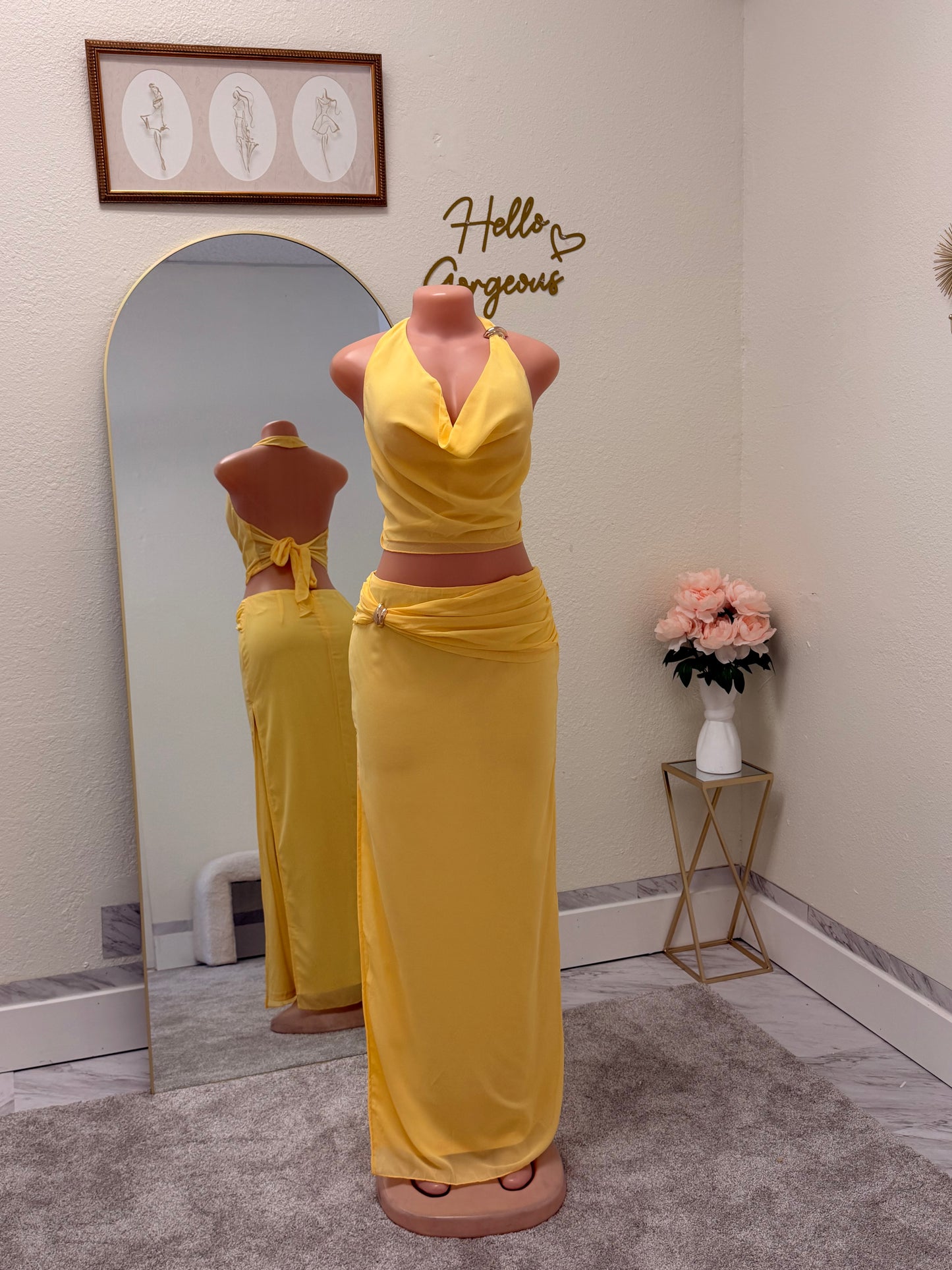Yellow Two piece set
