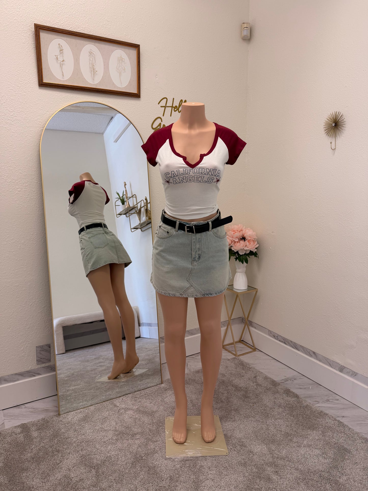 red/white California shirt