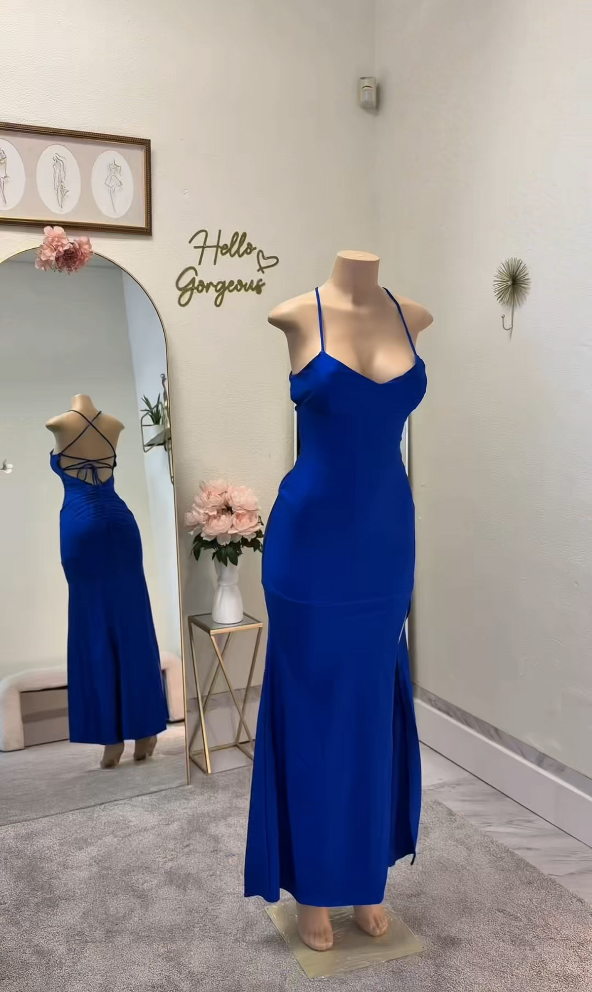 Royal Blue Long Dress